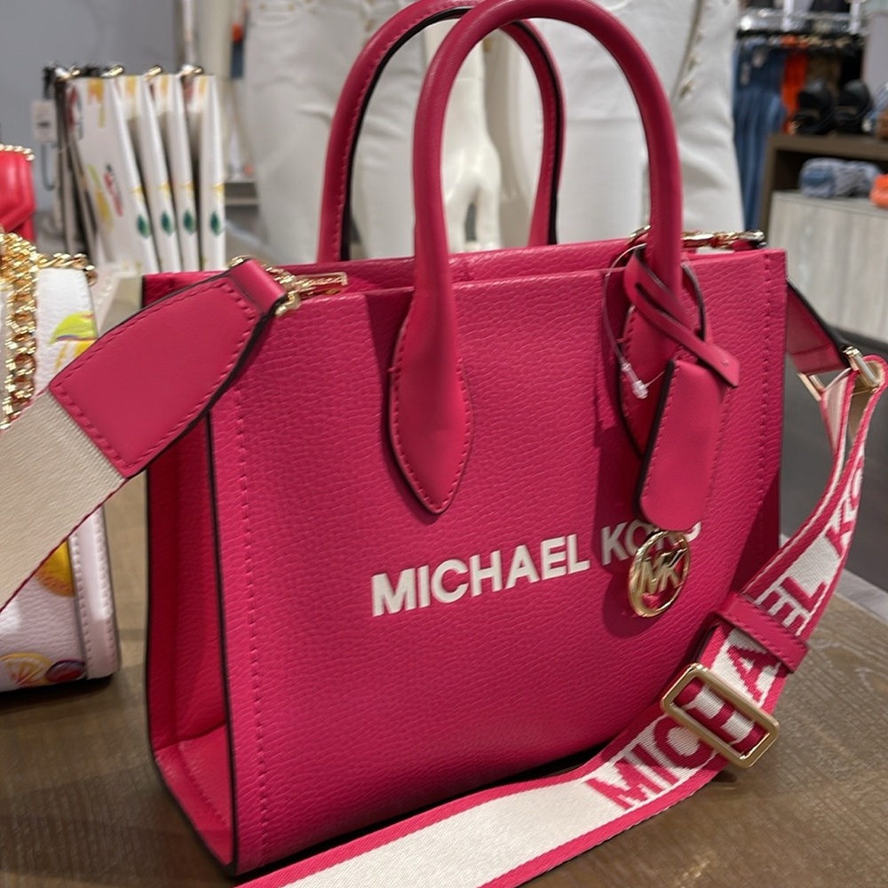 Michael Kors Mirella Small Pebbled Leather Shopper Crossbody XBODY Bag MK
NWT - Picture 8 of 16